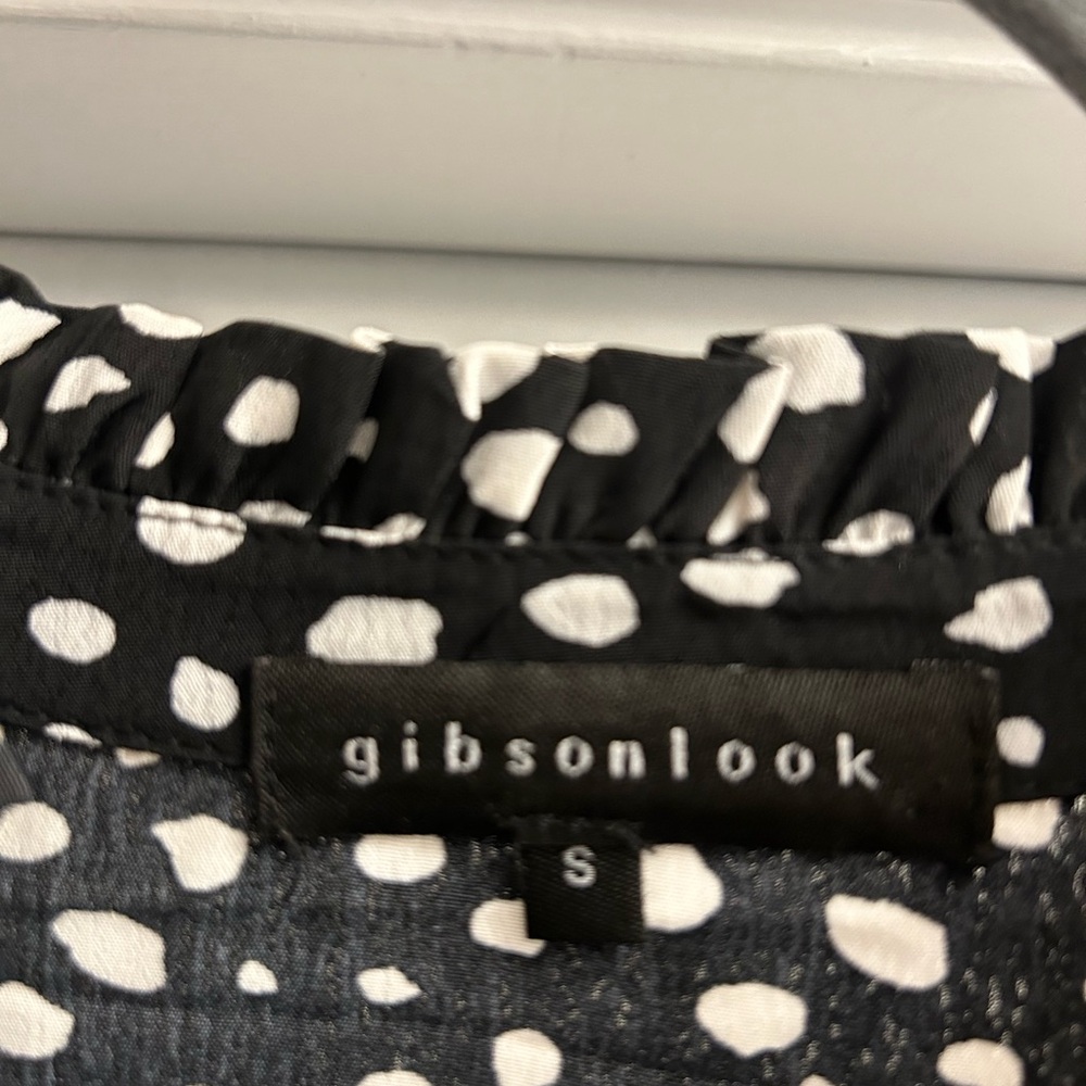 Gibson Look Black and white rayon swing dress. - Picture 4 of 4